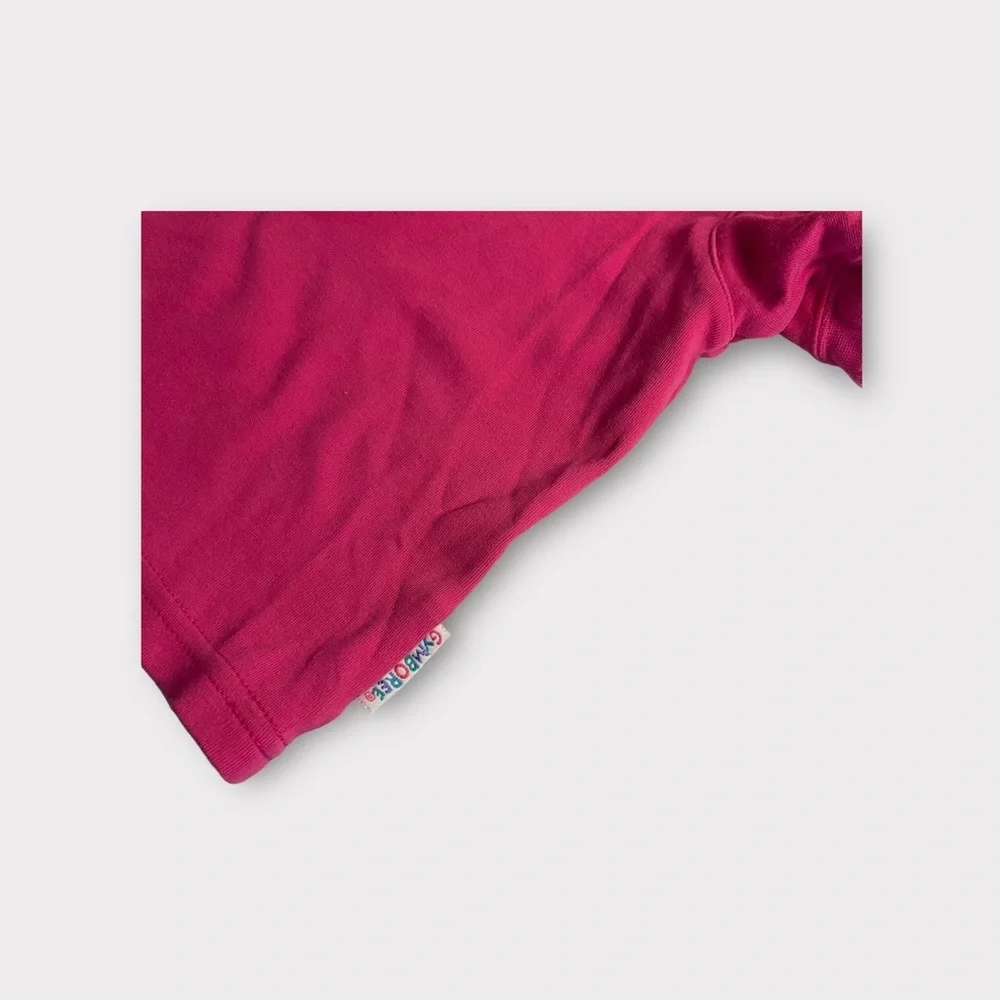 Gymboree Vintage Circa 1990 Fuchsia Puff Sleeve Top